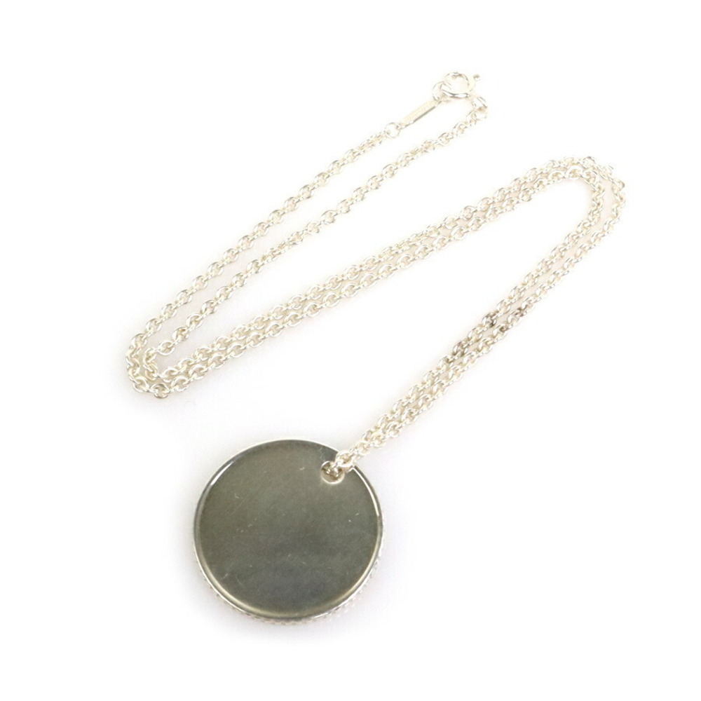 Tiffany Co Round Plate Necklace Sterling Silver